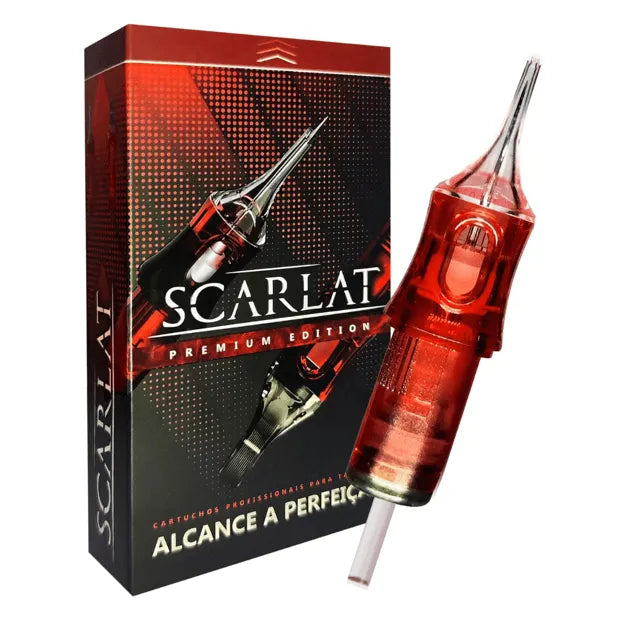 Cartuchos Scarlat Premium - Traço - Round Liner - RL - Caixa com 20 Unidades
