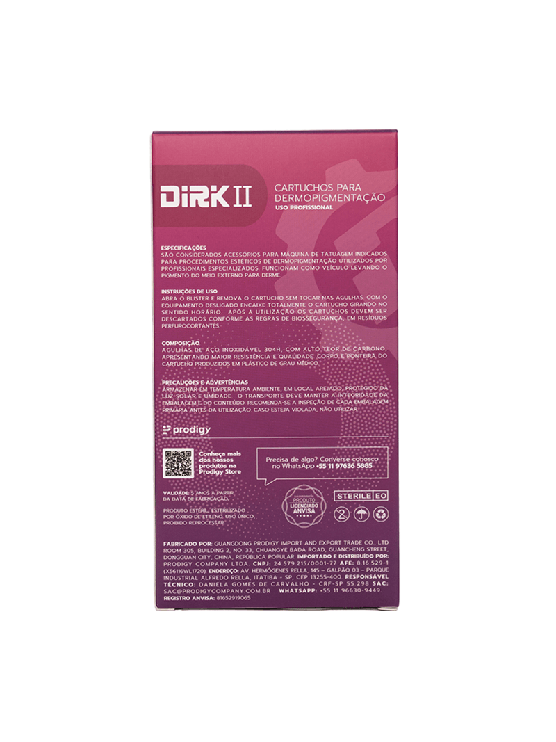 Cartuchos Dirk II - Traço - Round Liner - RL - Caixa com 20 unidades